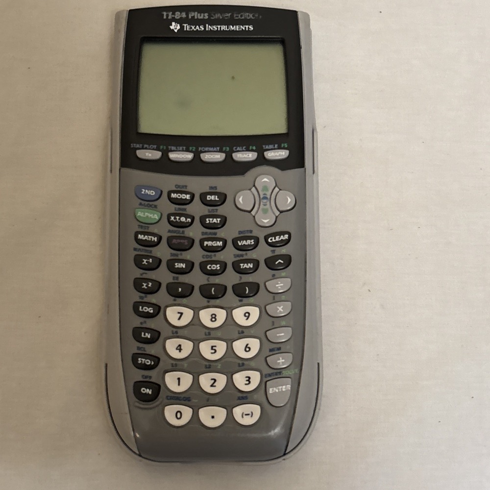 Texas Instruments TI-84 Plus Silver Edition Graphing Calculator Silver Gray